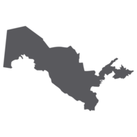 Uzbekistan map. Map of Uzbekistan in grey color png