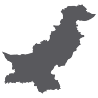 Pakistan Karte. Karte von Pakistan im grau Farbe png
