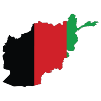 Afghanistan map. Map of Afghanistan with Afghanistan flag png