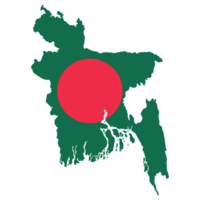 kaart van Bangladesh met nationaal vlag van Bahamas png