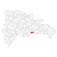 mapa do dominicano república com capital cidade santo domingo png