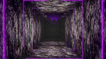 Purple on White and Black Circular Saw Tunnel Background VJ Loop Animation video