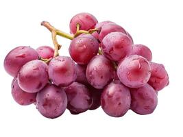 AI generated grapes Fruit top view transparent background Freshness of juicy for Decoration Smoothie food menu photo