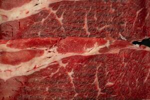 Close up meat texture background. photo