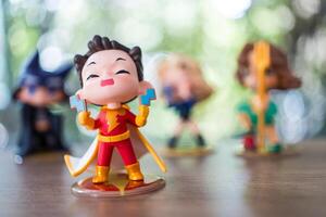 Bangkok, Thailand - March 13, 2024 Cute a characters Shazam from popmart. Art toys form Brand POP MART photo