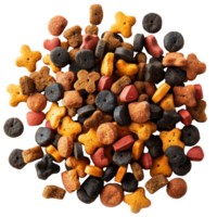 AI generated Assorted colorful dog treats for training and reward on transparent background - stock png. png