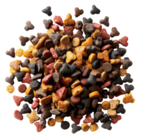 AI generated Assorted colorful dog treats for training and reward on transparent background - stock png. png