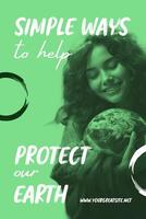 Simple Ways to Protect Our Earth Pinterest Graphic template