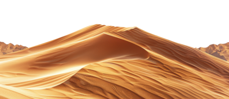 ai generiert golden Sand Dünen auf transparent Hintergrund - - Lager png. png