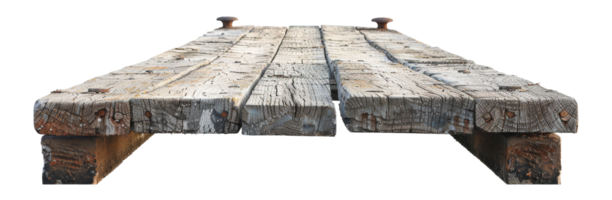 AI generated Wooden pier on transparent background - stock png. png