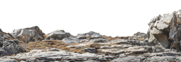 AI generated Detailed rocky mountain texture showcasing natural geological formations on transparent background - stock png. png