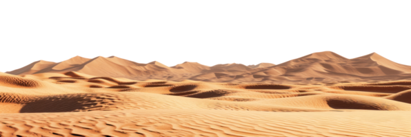 AI generated Sahara desert on a transparent background png