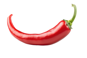 AI generated Hot red chili pepper on a transparent background png