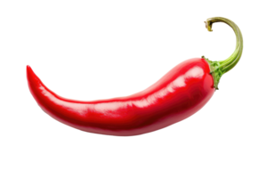 AI generated Hot red chili pepper on a transparent background png