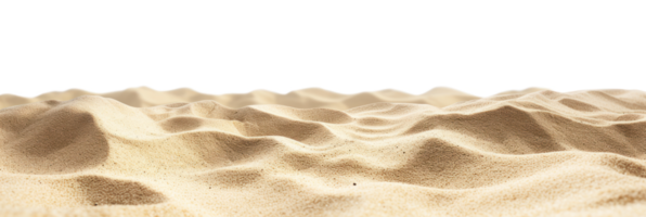 ai généré désert le sable sur une transparent Contexte png