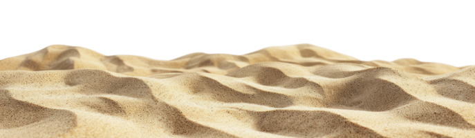ai generado Desierto arena en un transparente antecedentes png