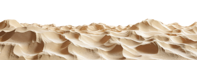 AI generated Desert sand on a transparent background png