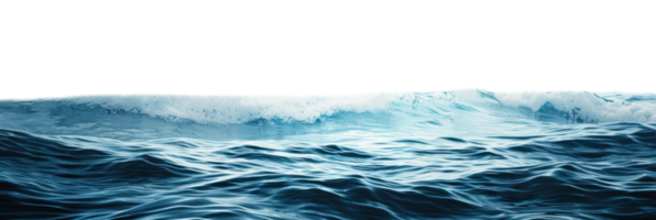 AI generated Surface of sea water on a transparent background png