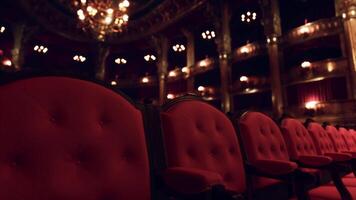 grandiose opera house with ornate golden decor video