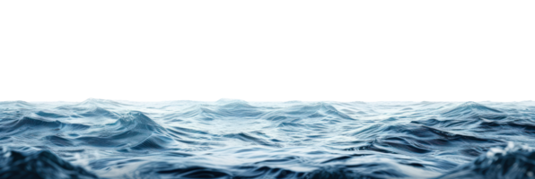 AI generated Surface of sea water on a transparent background png