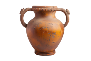 AI generated Ancient amorphous vase on a transparent background png