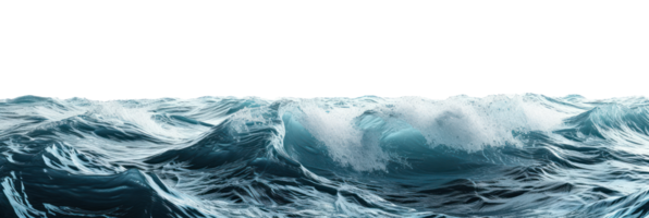 AI generated Surface of sea water on a transparent background png