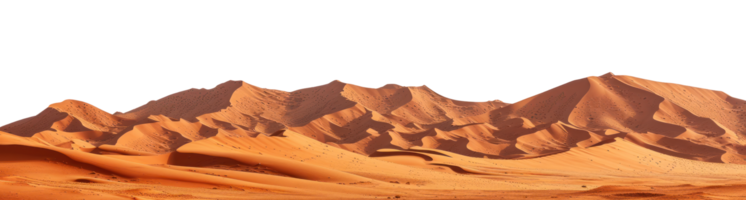 ai généré Sahara désert sur une transparent Contexte png