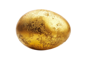 AI generated Golden egg on a transparent background png