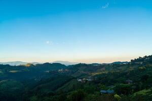 beautiful mountain hill with sky photo