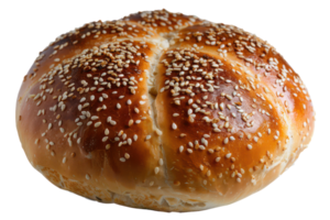 ai gegenereerd vers gebakken brood rollen met sesam zaden Aan transparant achtergrond - voorraad png. png