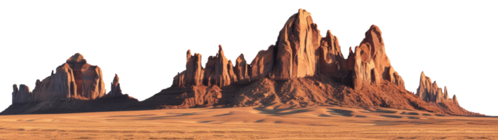 AI generated Desert landscape on a transparent background png