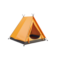 AI generated Camping tent transparent background png