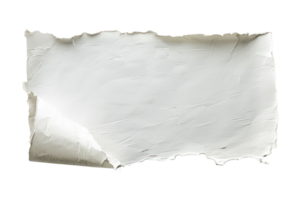 AI generated Aged parchment paper with torn edges and textured background on transparent background - stock png. png