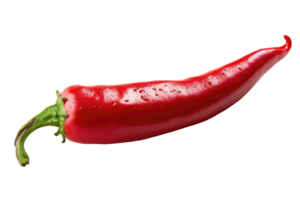 ai gegenereerd heet rood Chili peper Aan een transparant achtergrond png