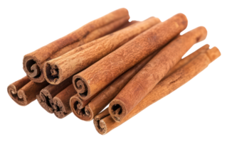 AI generated Whole cinnamon sticks on transparent background - stock png. png