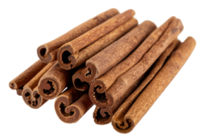 AI generated Whole cinnamon sticks on transparent background - stock png. png