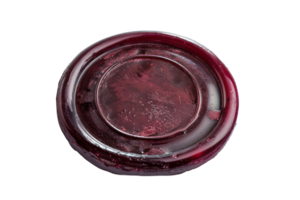 AI generated Vintage red wax seal for secure correspondence on transparent background - stock png. png