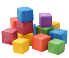 AI generated Colorful toy blocks for children's play on transparent background - stock png. png