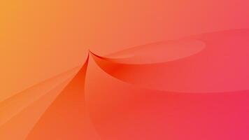 ein magisch Spinnen Spiral- gestalten auf Rosa Orange Gradient Hintergrund. diese elegant geometrisch abstrakt Hintergrund ist voll hd und ein nahtlos Schleife. video