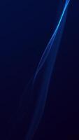 Vertical video - minimalist background with an elegant flowing blue digital fractal light wave rippling towards the camera. This abstract technology background animation is full HD and looping.