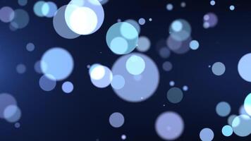 4k Abstract bokeh background loop with light particles on a dark background.  animation footage with light leak effect. Looping 3D animation video