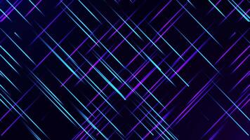 Abstract digital background with bright neon stripes or glowing lines. seamless loop. video