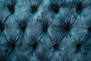 AI generated Soft velvet Gray blue sofa upholstery and upholstered furniture as a background or texture photo