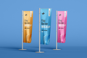 Flagge Banner Attrappe, Lehrmodell, Simulation psd