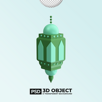 Mosque Arabic Ornament PSD 3D Element of Ramadan or Ramadhan Icon. Happy Eid Mubarak Illustration