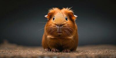 AI generated Guinea Pig Staring Forward photo