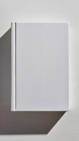 AI generated Blank White Canvas Book photo
