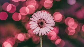 ai generado resumen difuminar antecedentes caracteristicas hermosa rosado bokeh efecto foto