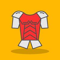 Armor Filled Shadow Icon vector