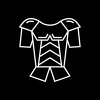 Armor Line Inverted Icon vector